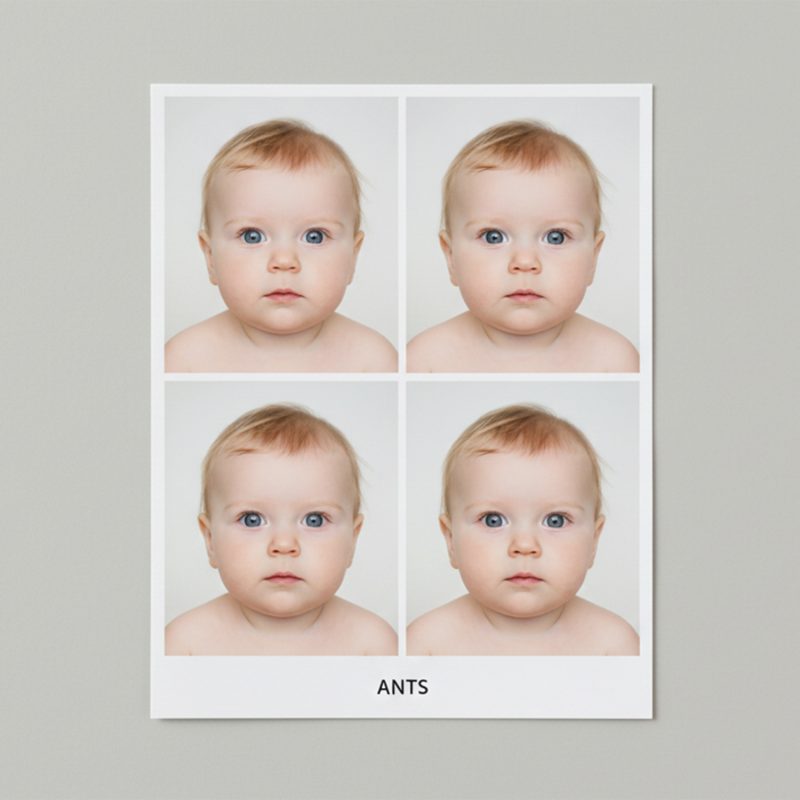 Photographe identité réalisant une photo d’identité bébé conforme aux normes ANTS